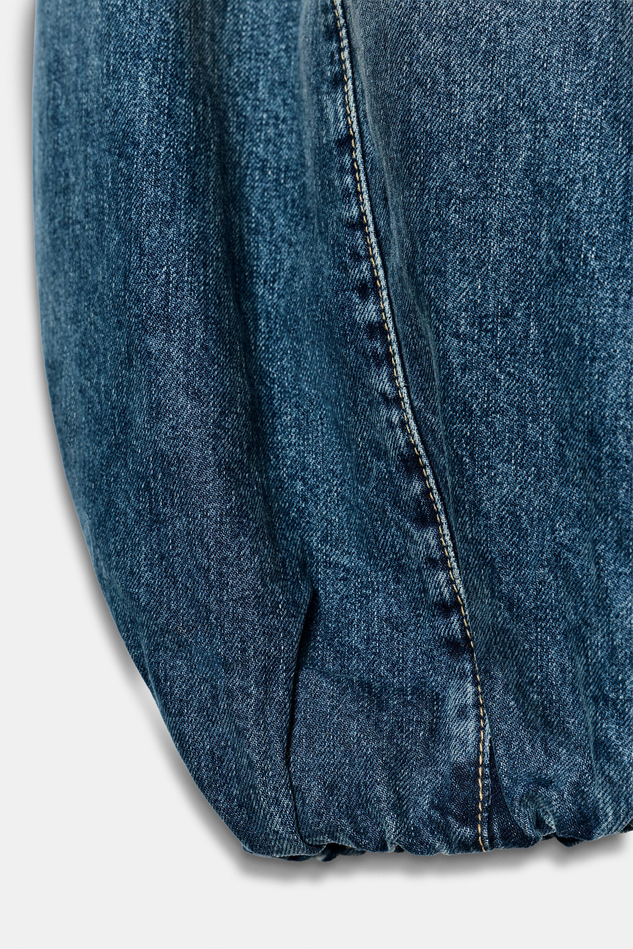 JEAN TRF VOLUME DENIM TAILLE MI-HAUTE